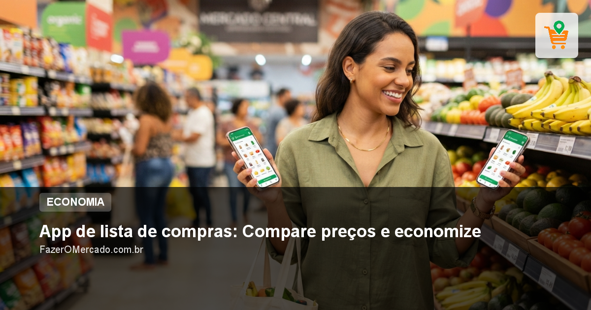 App de lista de compras: Compare preços e economize
