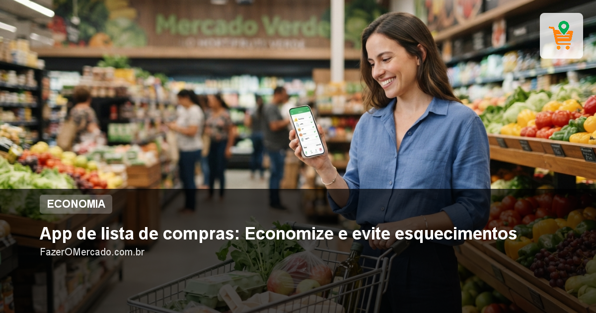 App de lista de compras: Economize e evite esquecimentos
