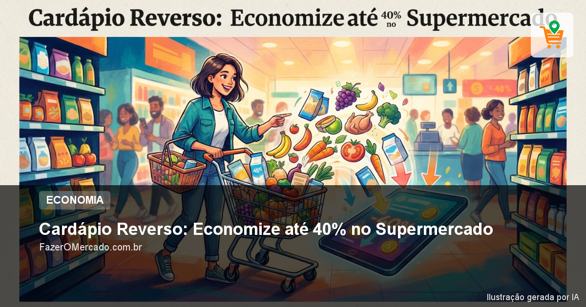 Cardápio Reverso: Economize até 40% no Supermercado