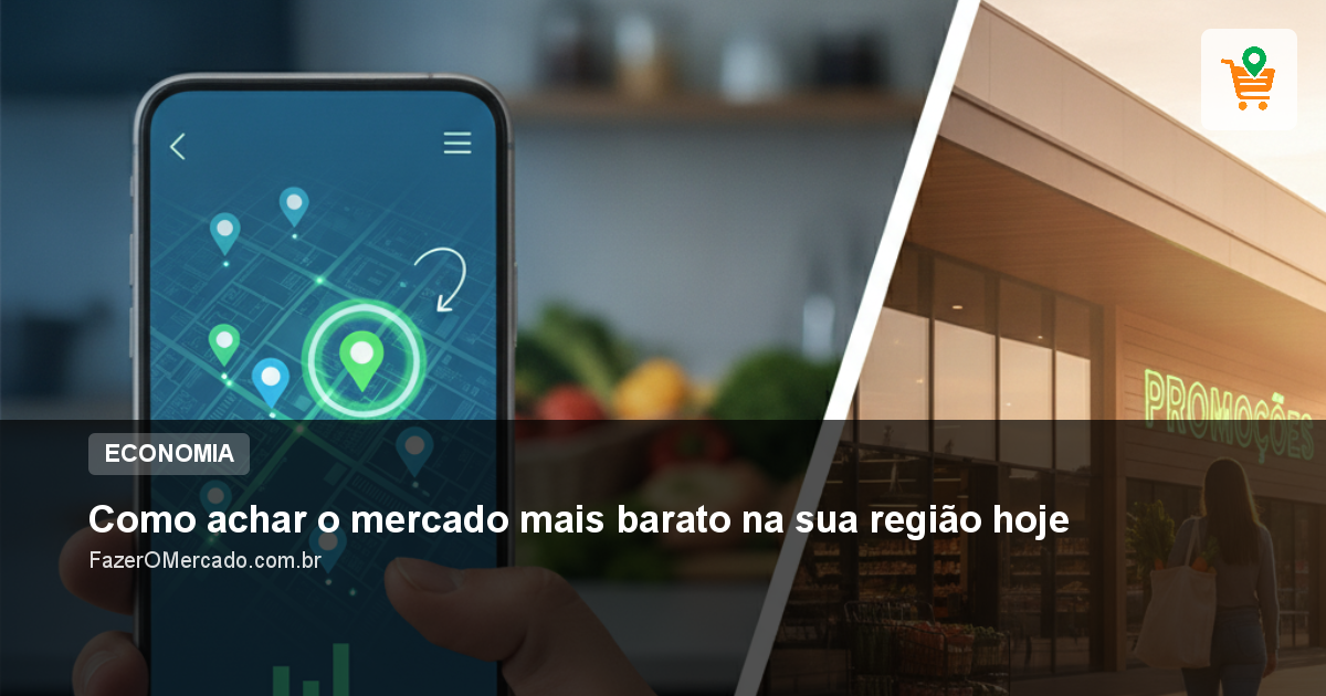 Como achar o mercado mais barato na sua região hoje