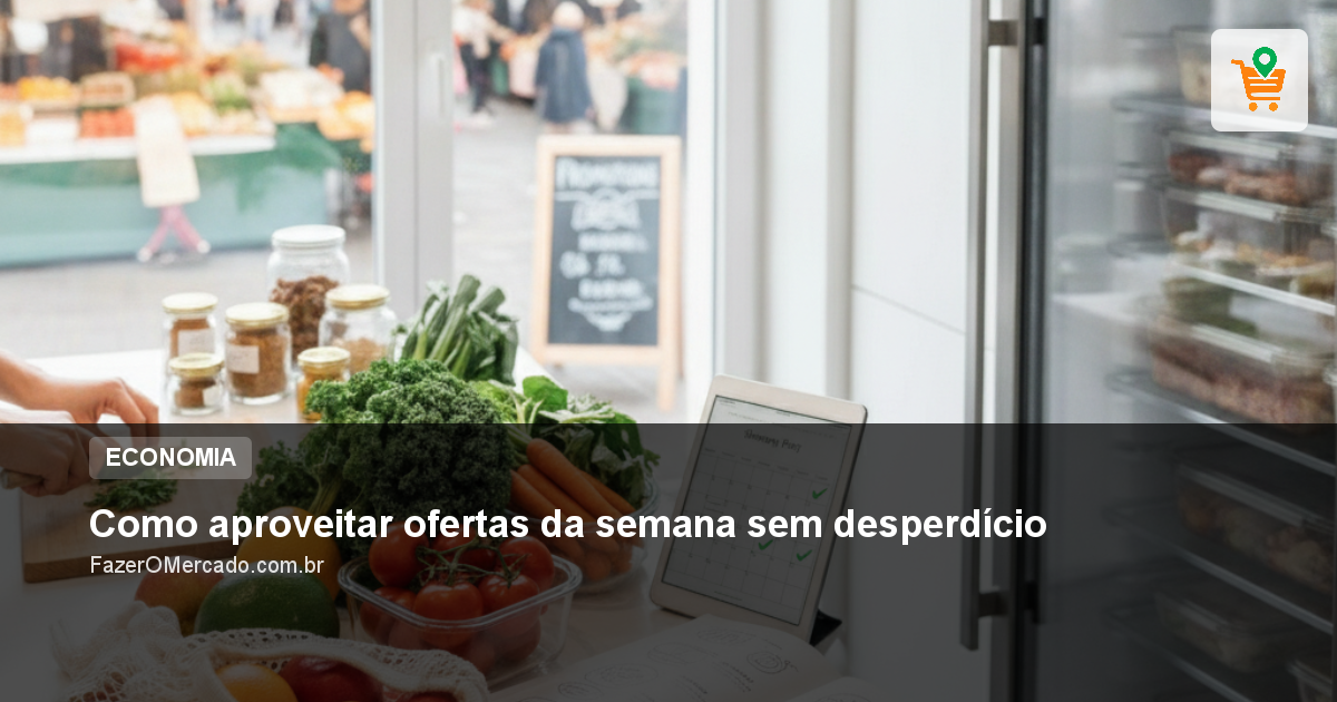 Como aproveitar ofertas da semana sem desperdício