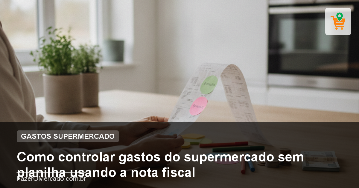 Como controlar gastos do supermercado sem planilha usando a nota fiscal
