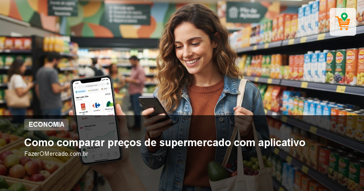 Como comparar preços de supermercado com aplicativo