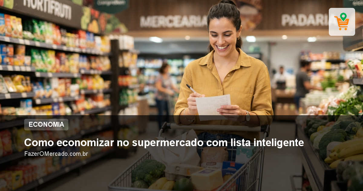 Como economizar no supermercado com lista inteligente