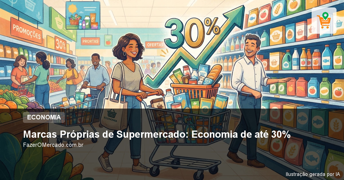 Marcas Próprias de Supermercado: Economia de até 30%