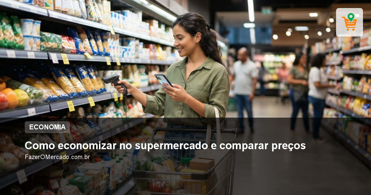 Como economizar no supermercado e comparar preços