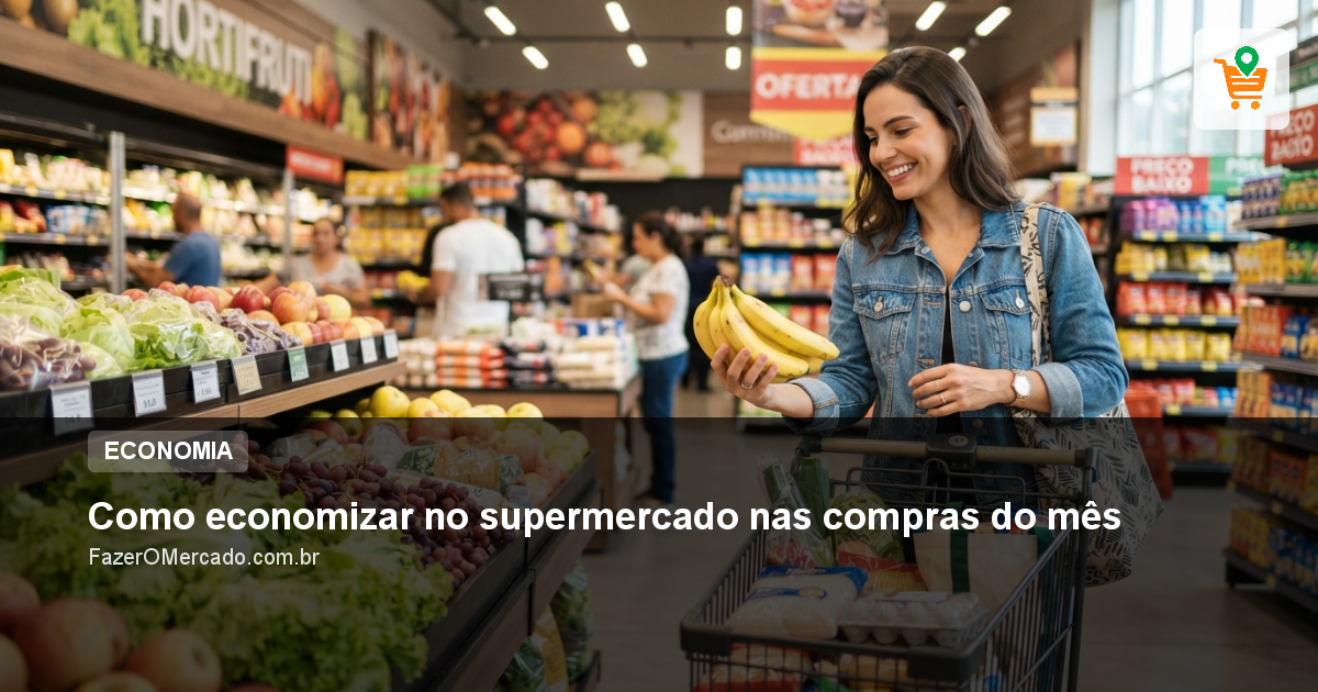 Como economizar no supermercado nas compras do mês