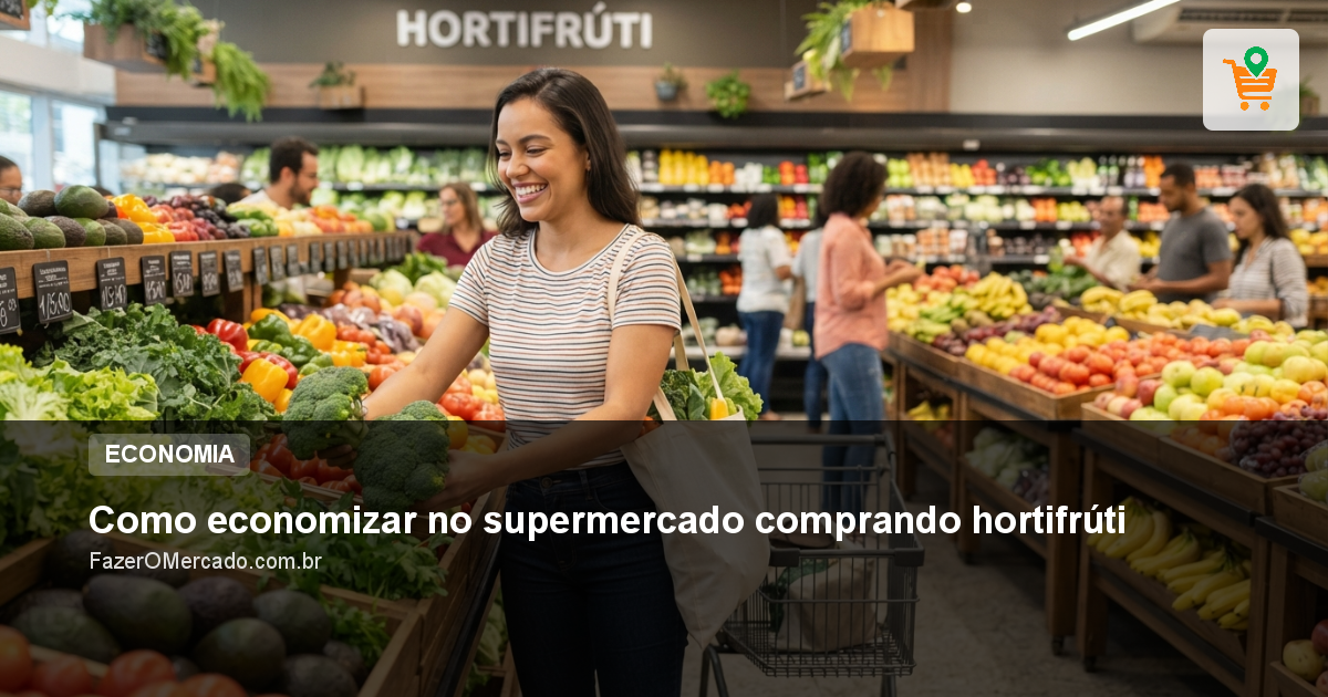 Como economizar no supermercado comprando hortifrúti
