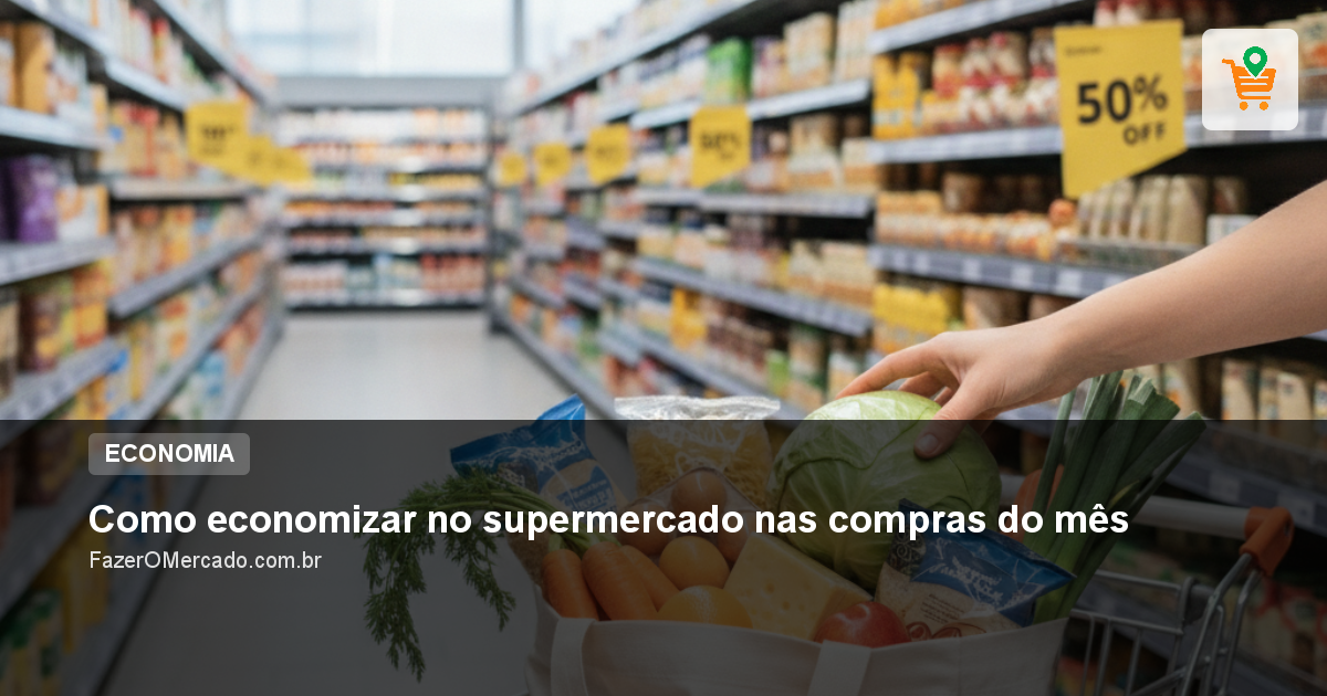 Como economizar no supermercado nas compras do mês