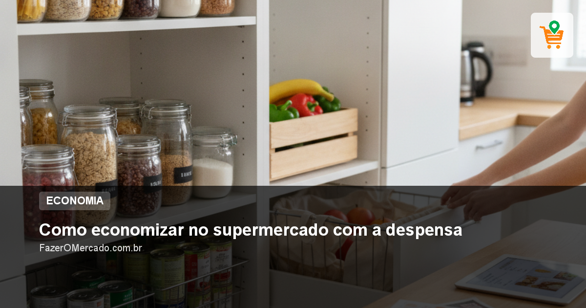 Como economizar no supermercado com a despensa