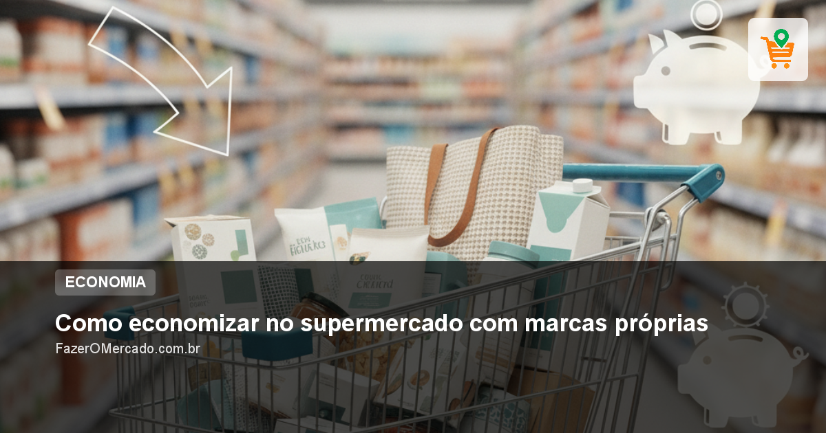 Como economizar no supermercado com marcas próprias