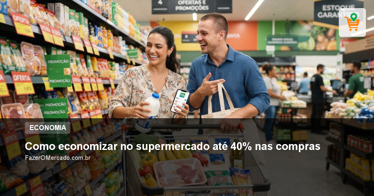 Como economizar no supermercado até 40% nas compras