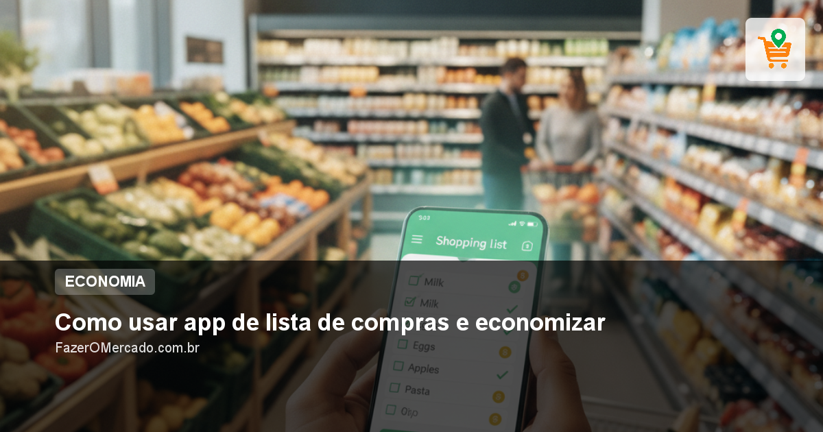 Como usar app de lista de compras e economizar