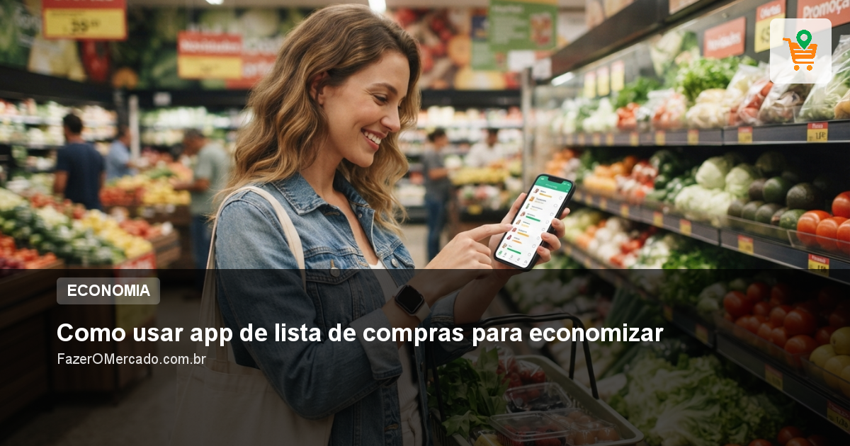 Como usar app de lista de compras para economizar