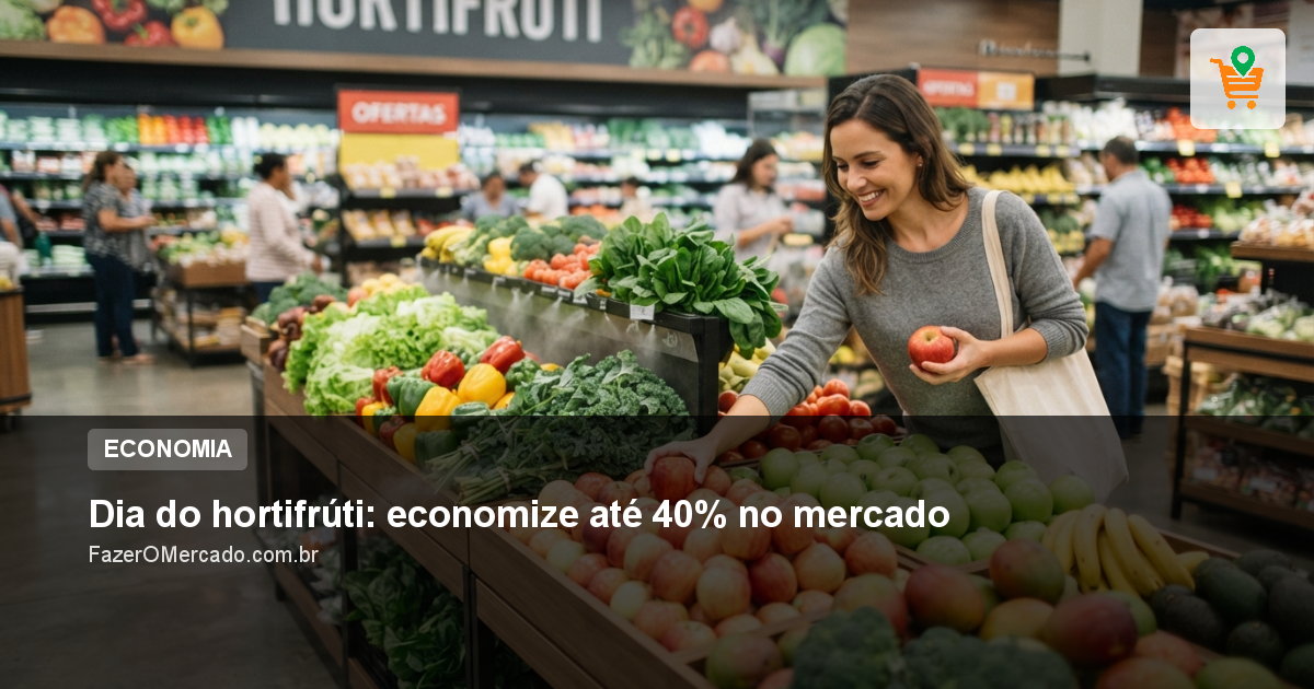 Dia do hortifrúti: economize até 40% no mercado