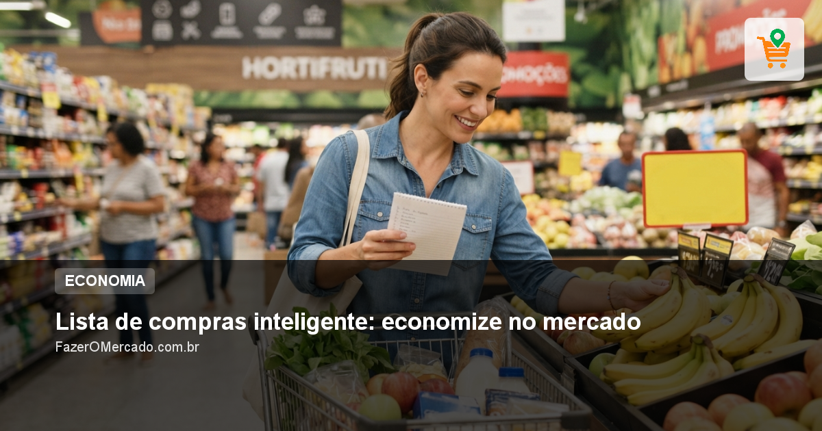 Lista de compras inteligente: economize no mercado