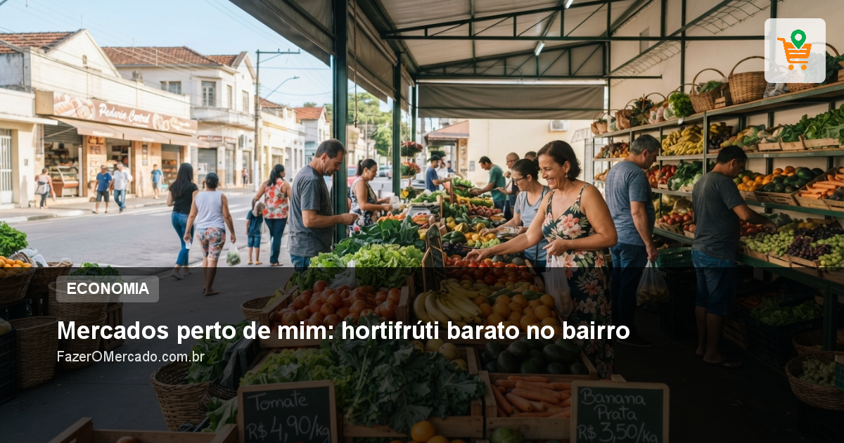 Mercados perto de mim: hortifrúti barato no bairro