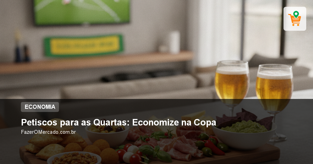Petiscos para as Quartas: Economize na Copa