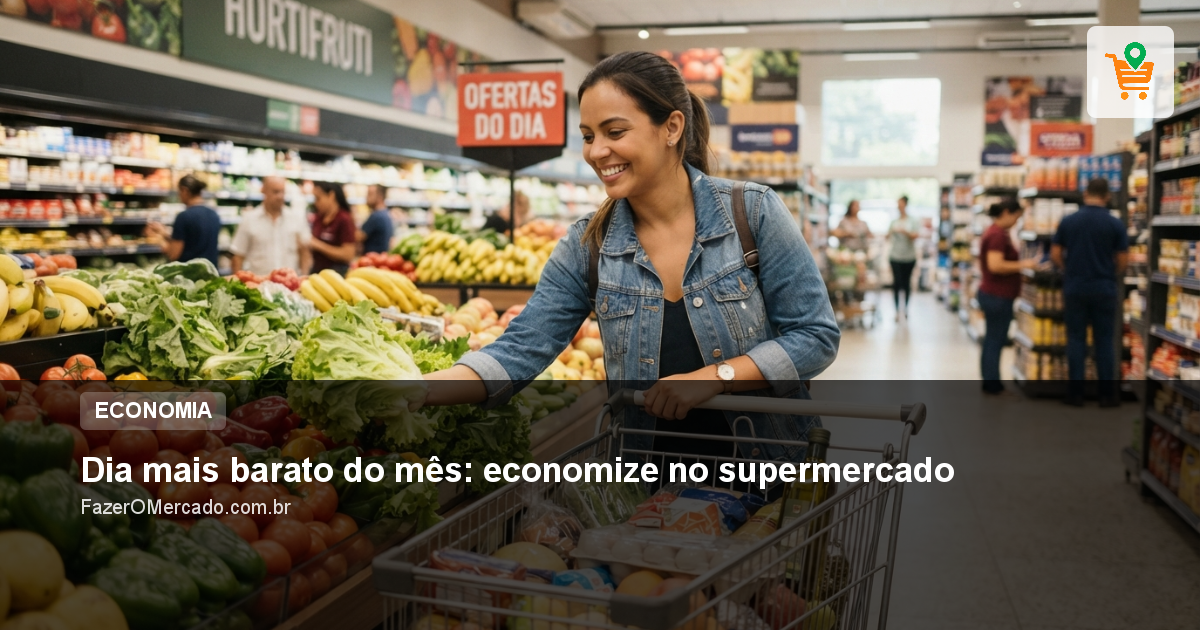 Dia mais barato do mês: economize no supermercado